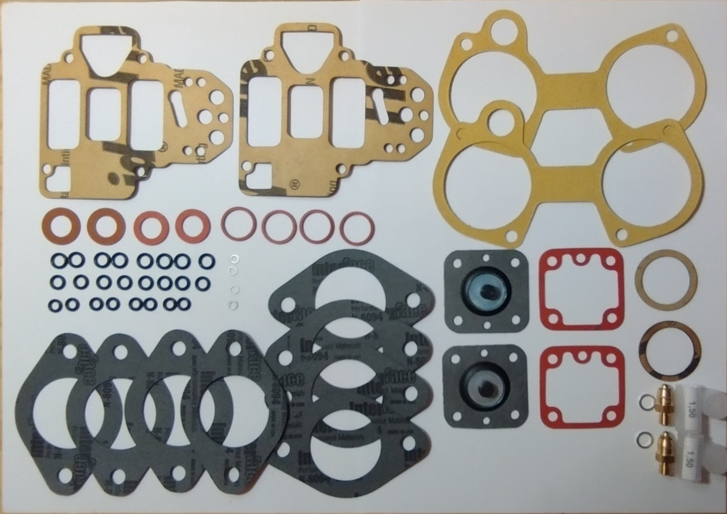 Kit joints 2x Weber 40 DCOM Spécial pour Peugeot 205 Rallye