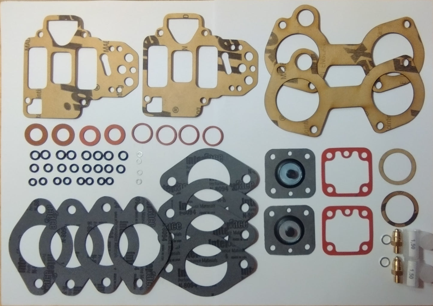 Kit joints 2x Weber 40 DCOM + pointeau 150